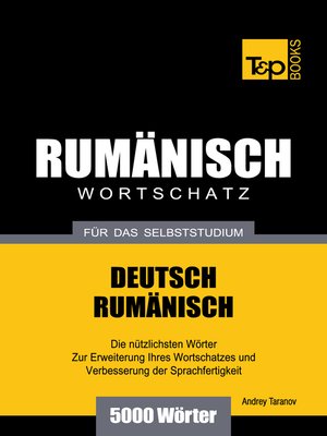 cover image of Deutsch-Rumänischer Wortschatz für das Selbststudium